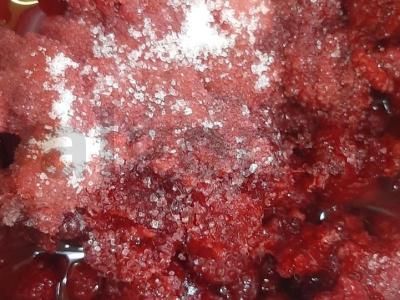 Aviečių džemas tortų ir pyragėlių sluoksniams Žingsnis 3