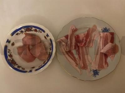 Vištienos filė ir šoninės ritinėliai Žingsnis 1