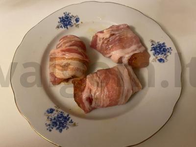 Vištienos filė ir šoninės ritinėliai Žingsnis 6