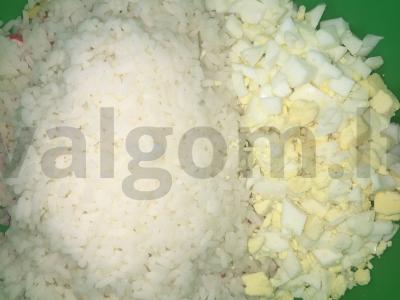 Klasikinis krabų salotas su garintu ryžiu Žingsnis 5