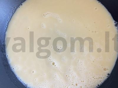 Omletas su kokosų pienu Žingsnis 3