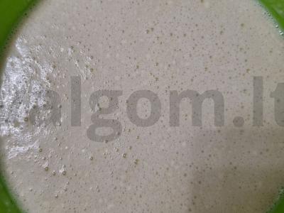 Ploni blynai be druskos ir cukraus Žingsnis 2