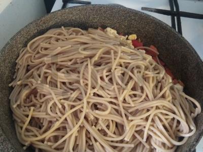 Soba su vištiena ir daržovėmis Žingsnis 13