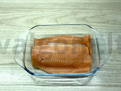 Silpnai sūdyta upėtakis su degtine Žingsnis 1