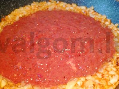 Įdaryti blynai su vištienos kepenėlėmis Žingsnis 5