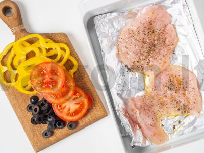 Kalakutienos filė su alyvuogėmis Žingsnis 1