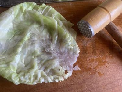 Kopūstai su kaimišku faršu pomidorų padaže Žingsnis 7