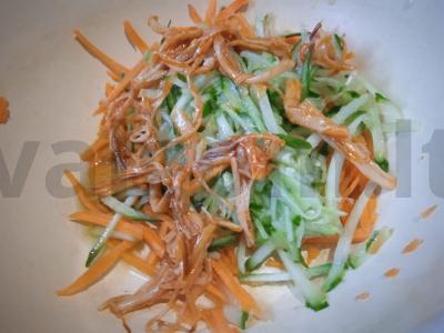 Morkų salotos su grybais Žingsnis 2