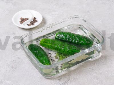 Traškūs sūdyti agurkai Žingsnis 3