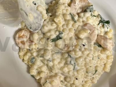 Grietinėlės krevetės su p'titim Žingsnis 8