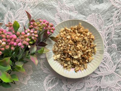 Varškės desertas su raudonosiomis serbentėmis ir kukurūzų dribsniais Žingsnis 2