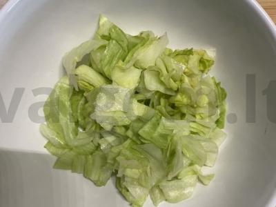 Daržovių salotos Žingsnis 1