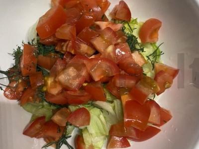 Daržovių salotos Žingsnis 3