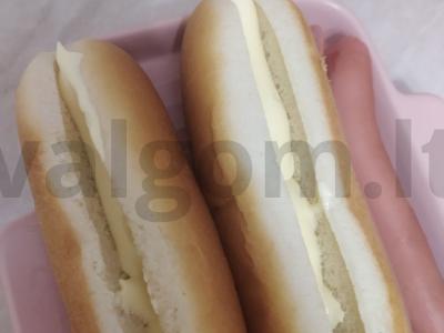 Karštas šuo su korėjietiška morkų salotomis Žingsnis 3