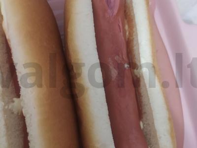 Karštas šuo su korėjietiška morkų salotomis Žingsnis 4