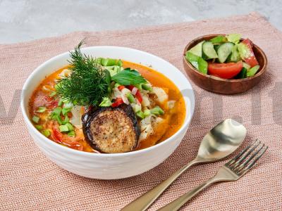 Kalakutienos filė su lagmanų makaronais pagrindine nuotrauka