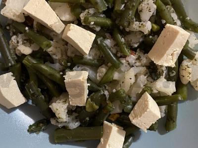 Vitaminų salotos su pupelėmis Žingsnis 4