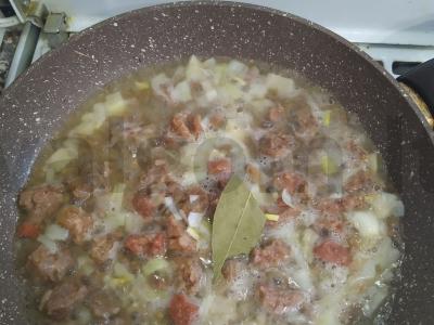 Žirnių košė su troškiniu Žingsnis 6