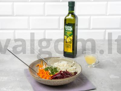 Lengvas salotas su burokėliais ir morkomis Žingsnis 2