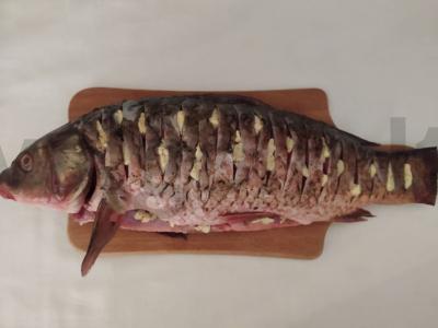 Keptas karpis su sviestu ir laimu Žingsnis 1