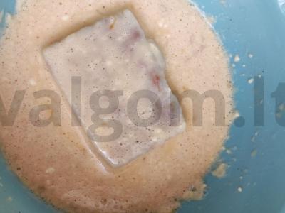 Menkių filė tešloje su padažu Žingsnis 5