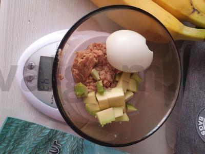 Baltyminis ir labai maistingas pusryčių receptas su KBSU skaičiavimu Žingsnis 1