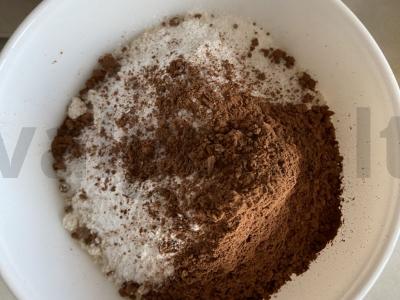 Šokoladinis morkų keksiukas be cukraus Žingsnis 3