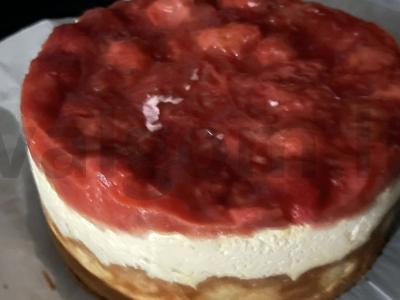 Namų sūrio pyragas su braškėmis Žingsnis 4