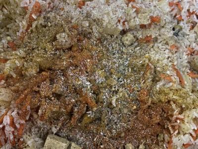 Ryžiai su vištienos kojelėmis keptuvėje Žingsnis 3