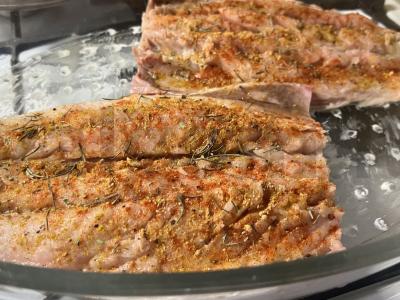 Skumbrė su daržovėmis ir batatu orkaitėje Žingsnis 1