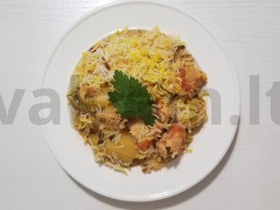 Kvapnus birjanis su bulvėmis ir mėta pagrindine nuotrauka