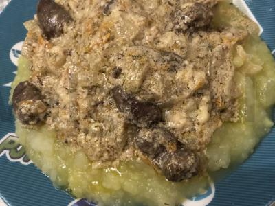 Vištienos širdelės su grietine orkaitėje Žingsnis 5