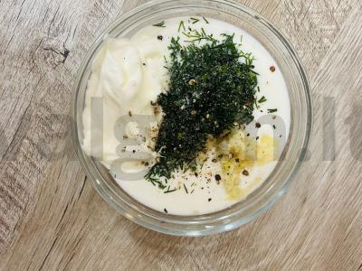 Kefyro padažas koldūnams Žingsnis 1