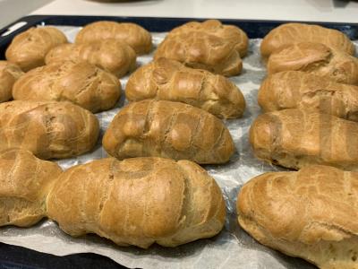 Eklerai su naminiu vištienos ir kepenų paštetu Žingsnis 4