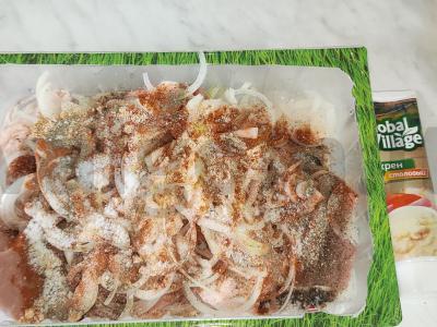 Mėsa ant anglių marinate su stalo krienais Žingsnis 3