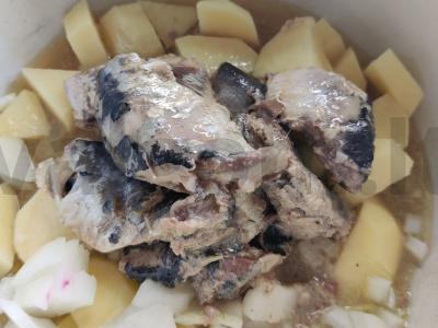 Krabų sriuba su skumbre Žingsnis 3