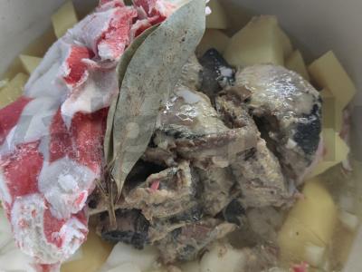 Krabų sriuba su skumbre Žingsnis 4