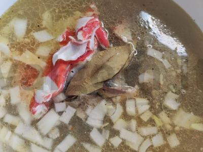 Krabų sriuba su skumbre Žingsnis 6