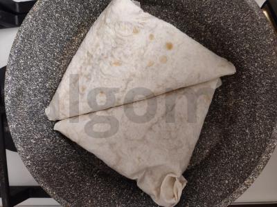 Tortilijos trikampiai „Sultingi atspalviai“ Žingsnis 8