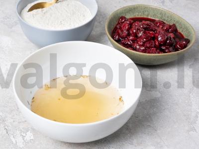 Pasninkinis pyragas ant sūrymo Žingsnis 1