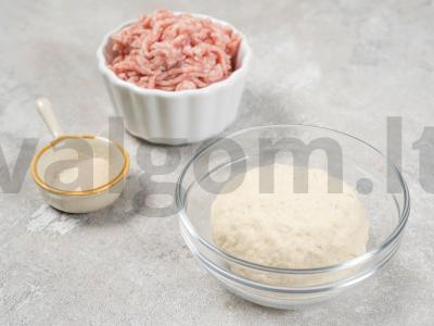 Bao su kiauliena ir kimchi Žingsnis 1