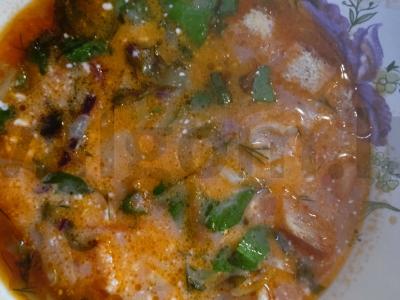 Vasaros šaltibarščiai iš burokėlių lapų pagrindine nuotrauka