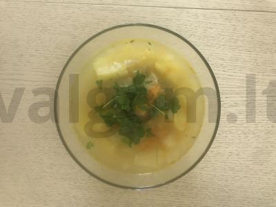 Vištienos sultinys su kopūstais ir bulvėmis pagrindine nuotrauka