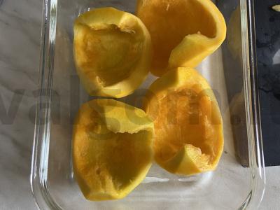 Kepta moliūgų su cukraus sirupu Žingsnis 1