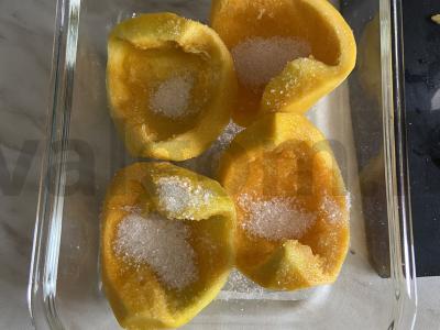 Kepta moliūgų su cukraus sirupu Žingsnis 2