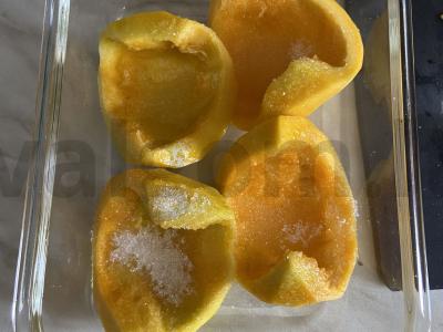 Kepta moliūgų su cukraus sirupu Žingsnis 3