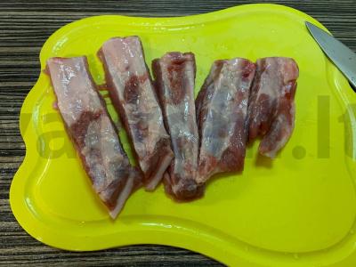 Granatų ryžiai su kiaulienos šonkauliais Žingsnis 1