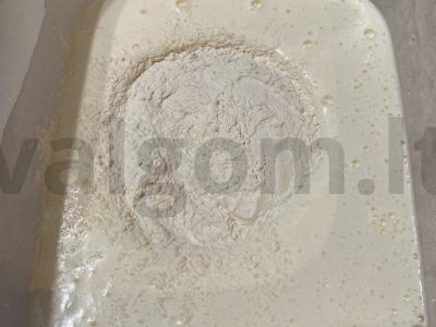 Persikų pyragas saldumynų mėgėjams Žingsnis 5