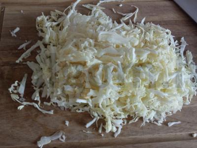 Šviežios kopūstų vėdarai Žingsnis 2