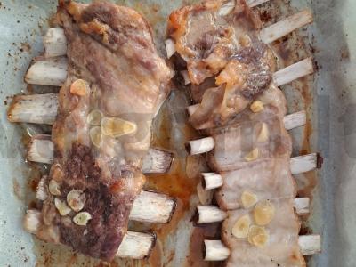 Troškinti šonkauliai su grybais ir aštria paprika Žingsnis 7